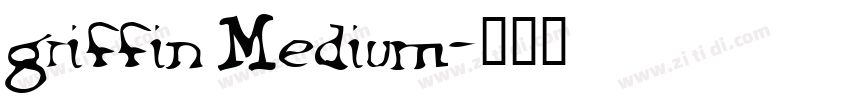 griffin Medium字体转换